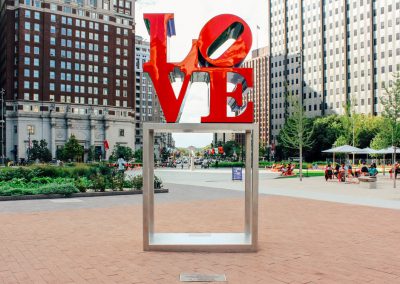 Love Statue. Credit K. Huff for PHLCVB