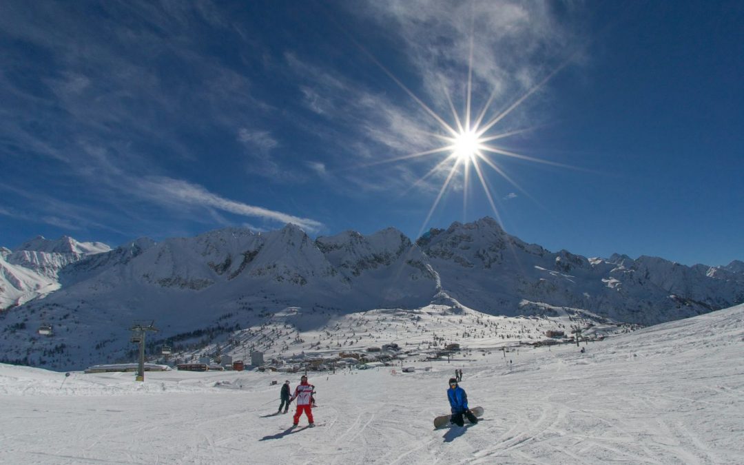 Poedersneeuw in Italië